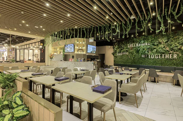 Commercial restaurant interior design at Saute Funan Mall Singapore